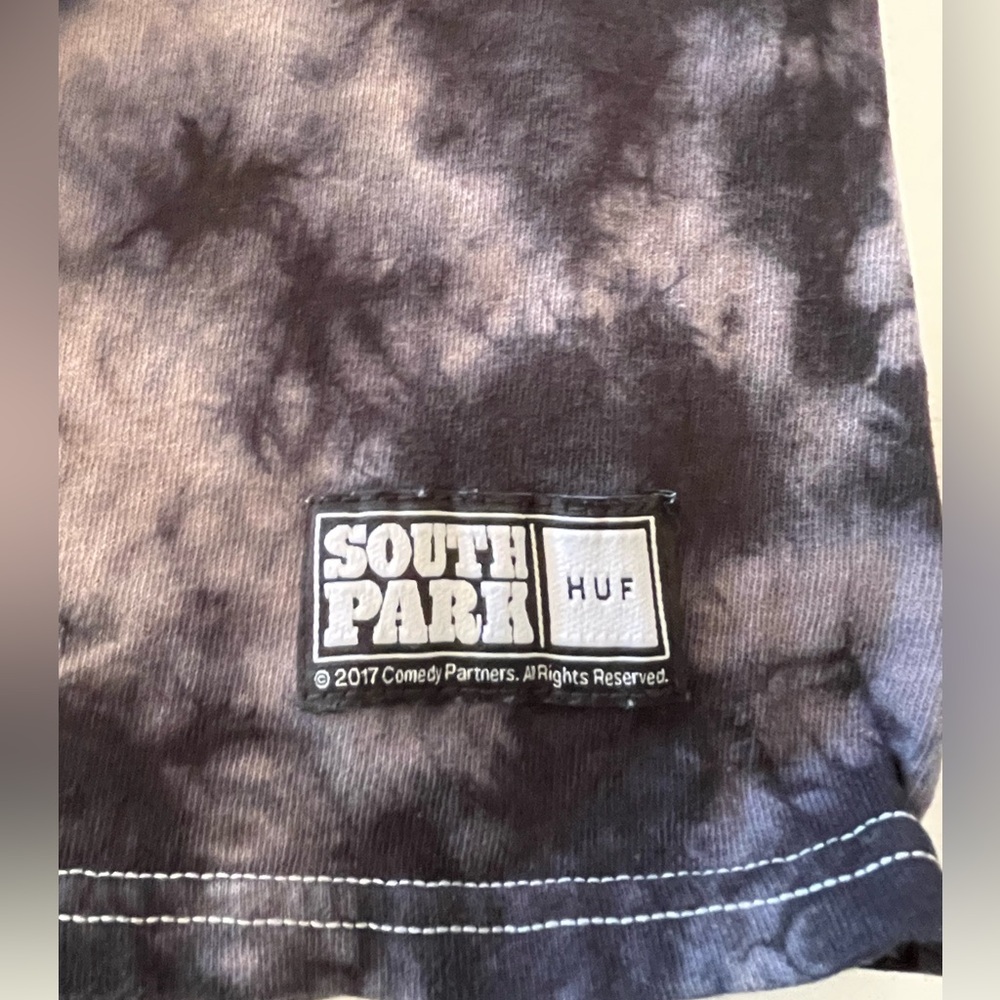 Huff South Park Tie-Dye Long Sleeve Tee 100% cotton Large Character Graphic - Picture 3 of 9